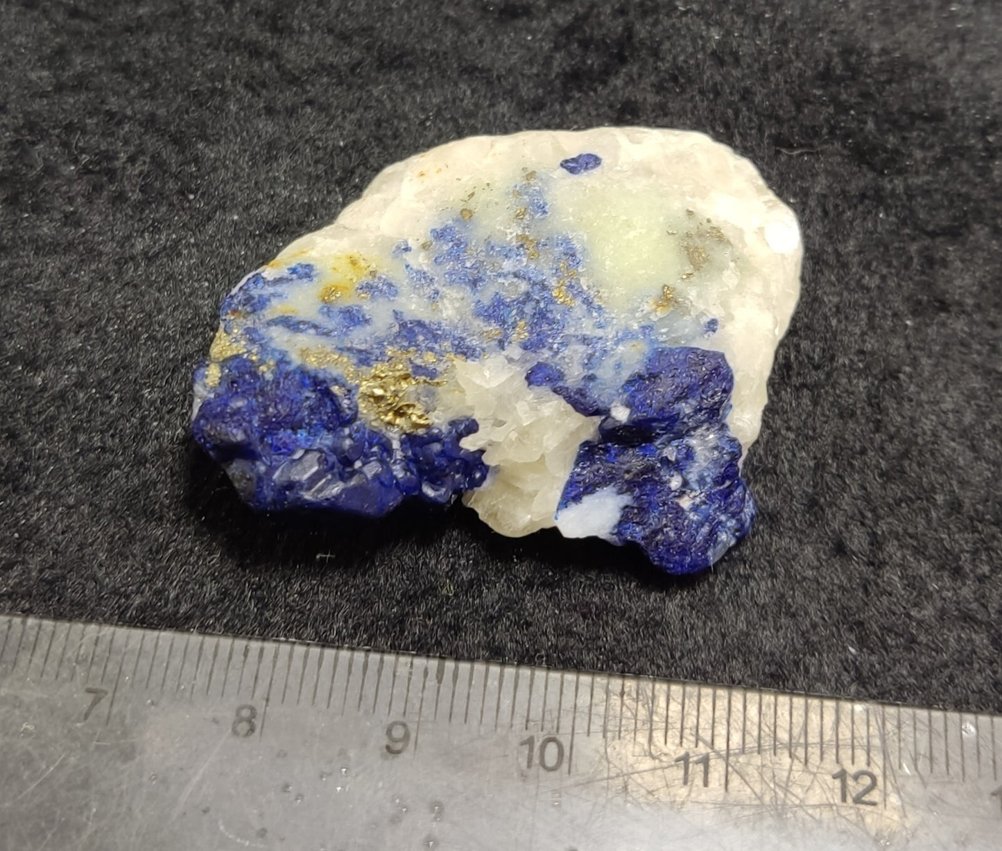 An Aesthetic specimen of fluorescent Lazurite/afghanite with Pyrite 26 grams