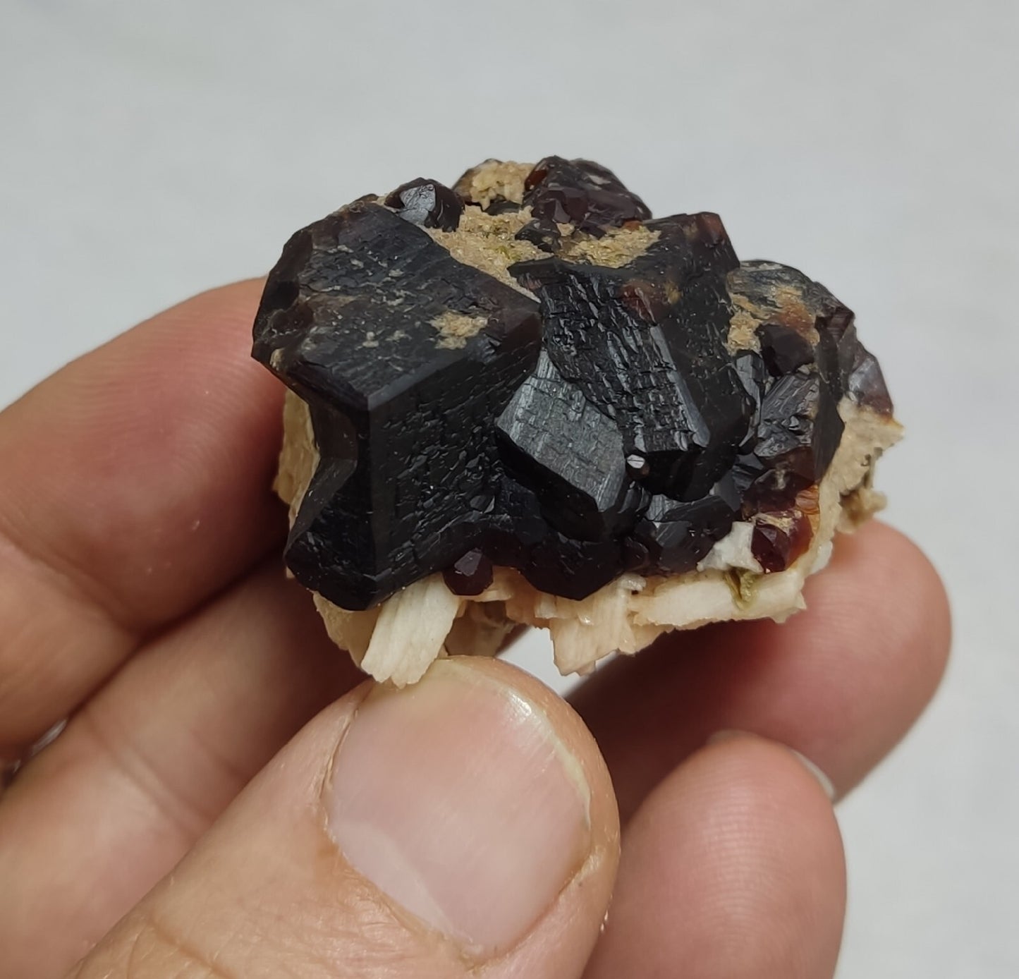57 grams aesthetic andradite garnet crystal specimen