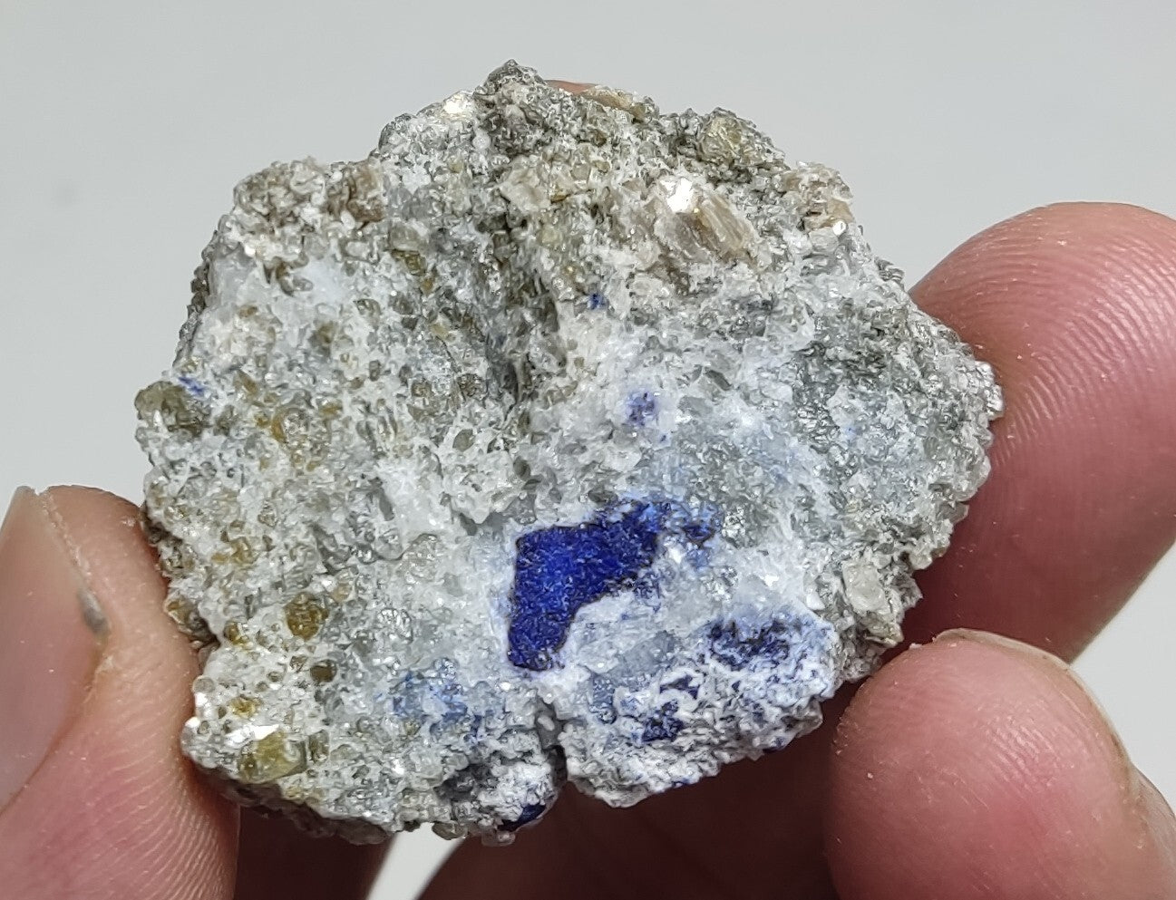 An Aesthetic specimen of lazurite/lapis on matrix 33 grams