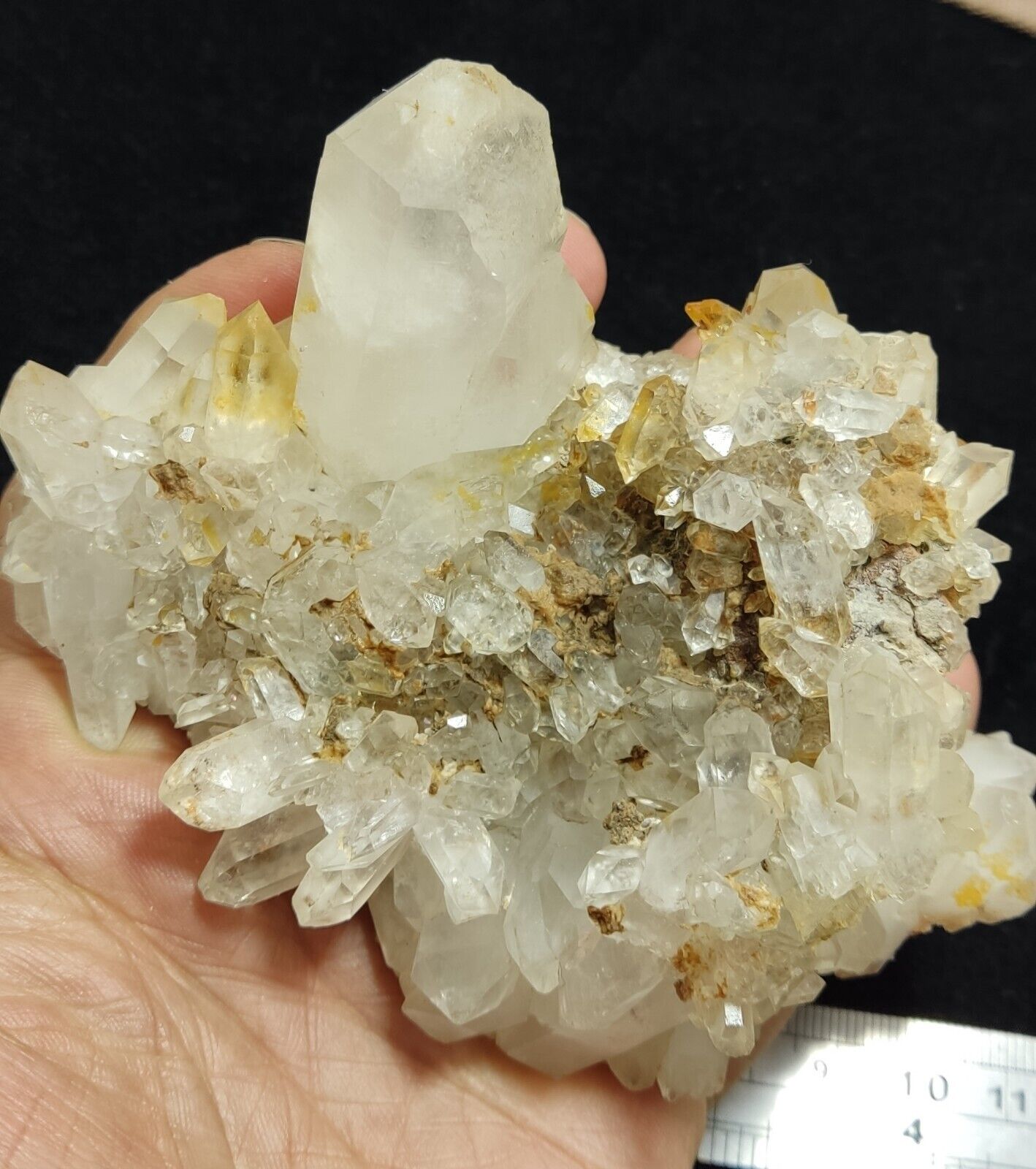 An Aesthetic Natural beautifully terminated Quartz cluster 375 grams