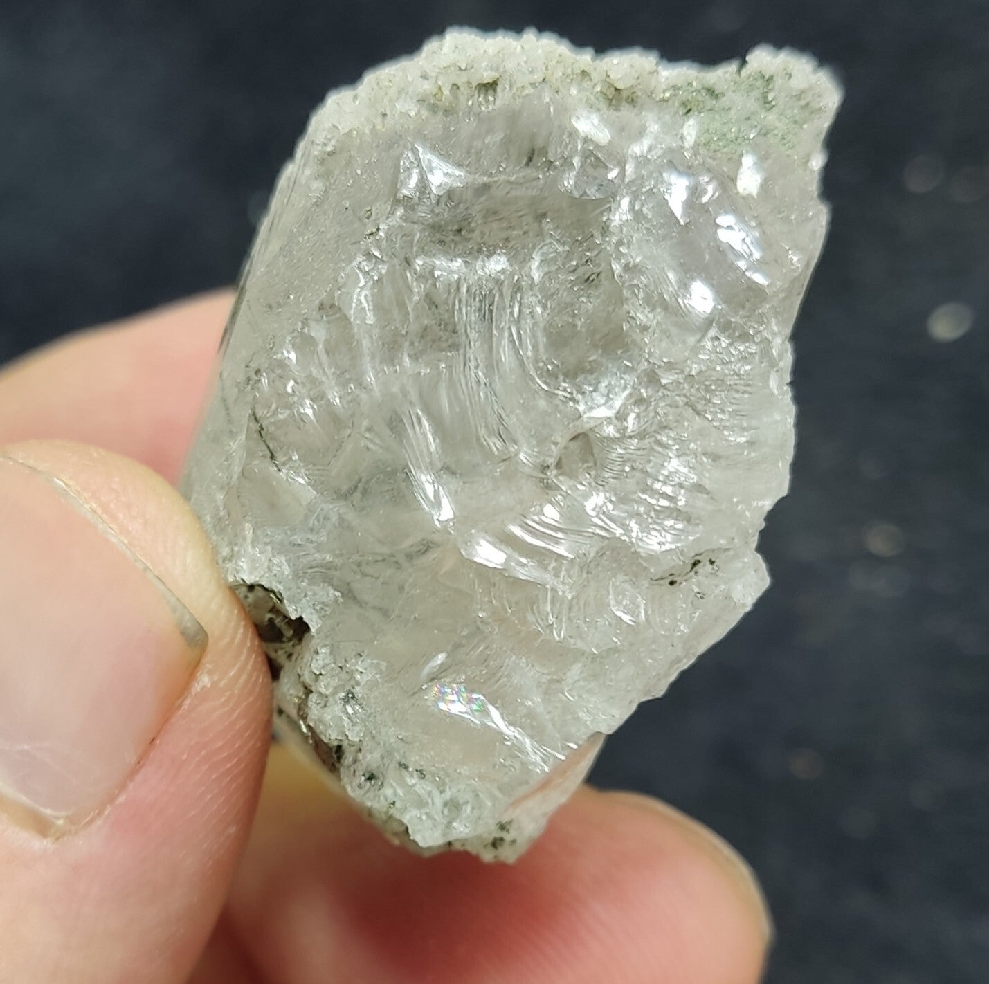 An Aesthetic Natural terminated chlorite quartz specimen 43 grams