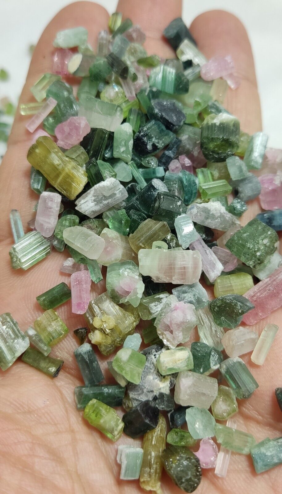 250 grams tourmaline crystals