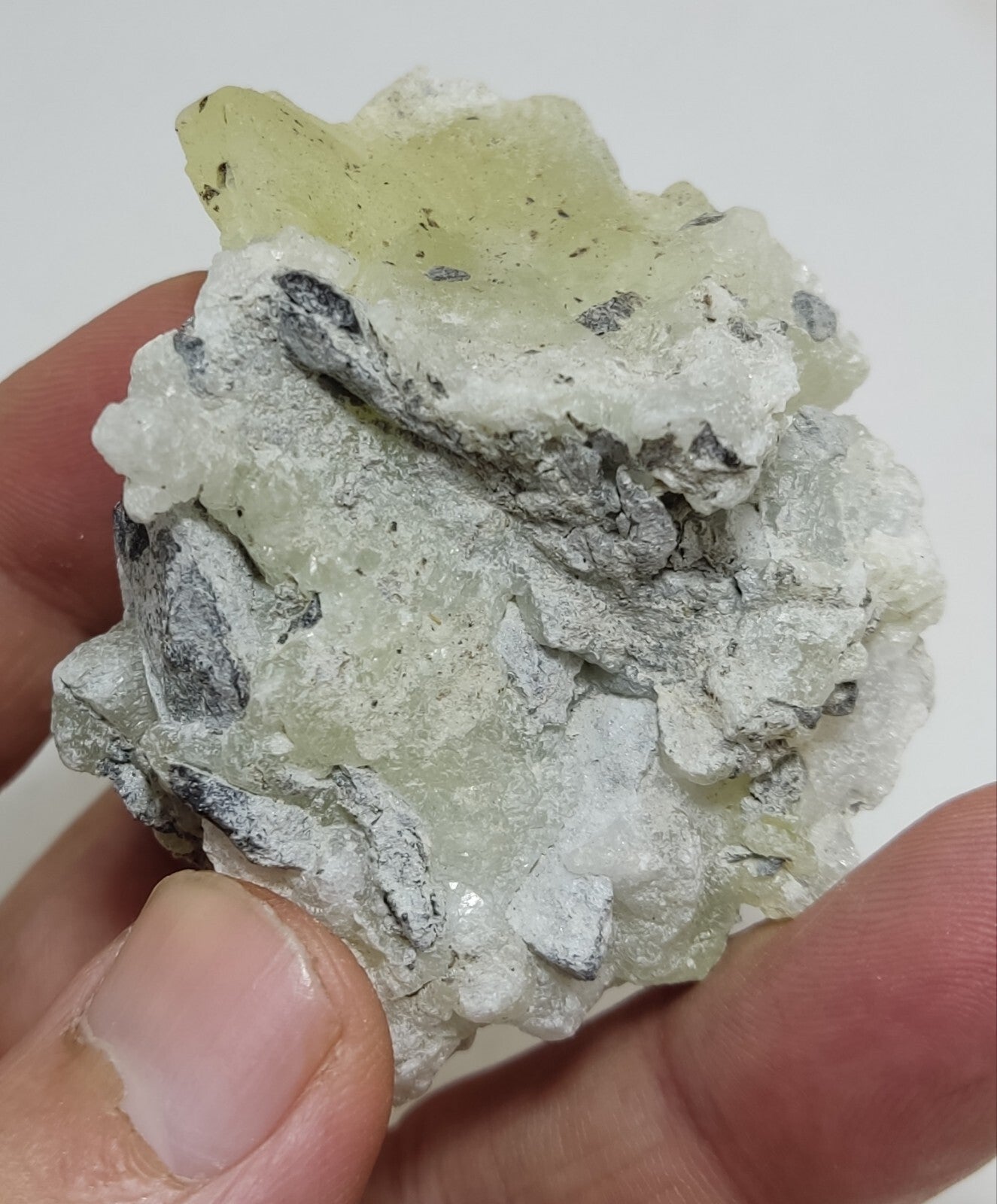 An Aesthetic Natural specimen of brucite with chromite 75 grams