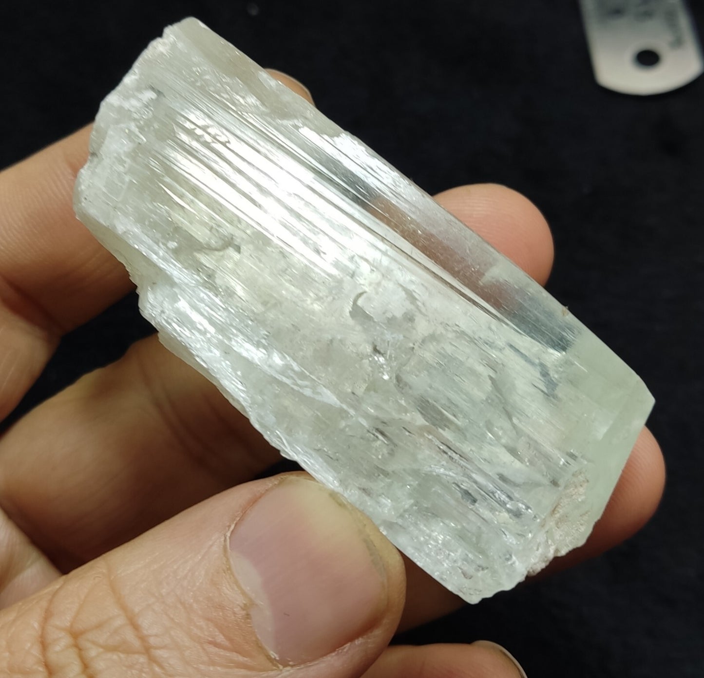 An Aesthetic terminated spodumene floater crystal specimen 75 grams