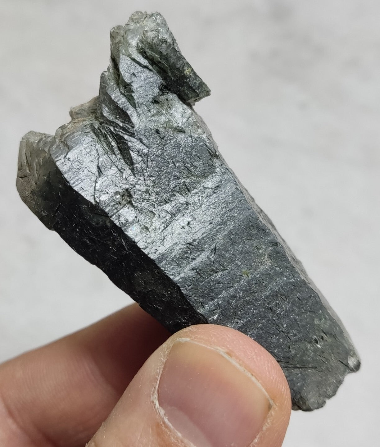 An Aesthetic Natural terminated Chlorite Quartz crystal specimen 66 grams