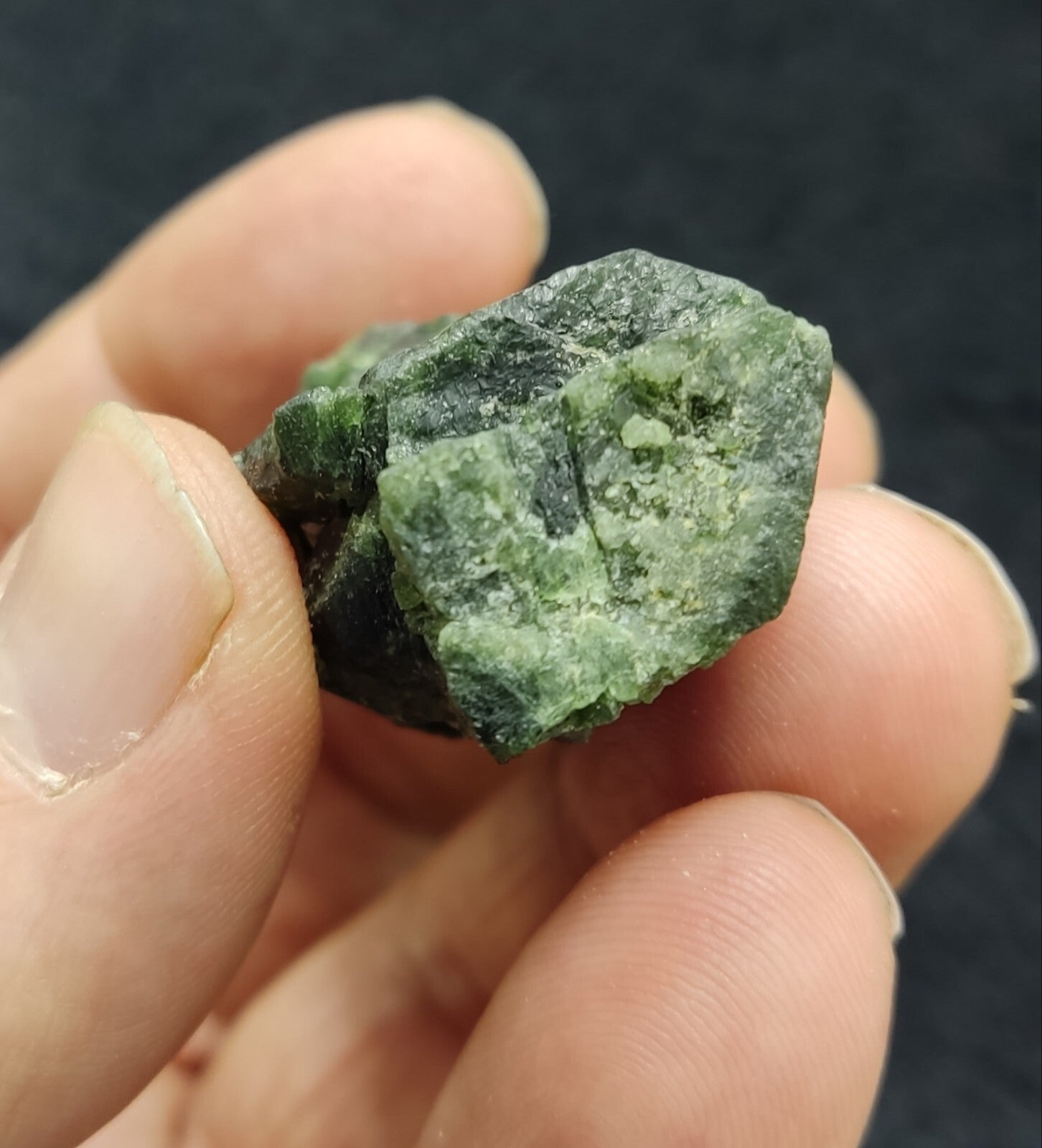 An amazing specimen of diopside crystal 46 grams