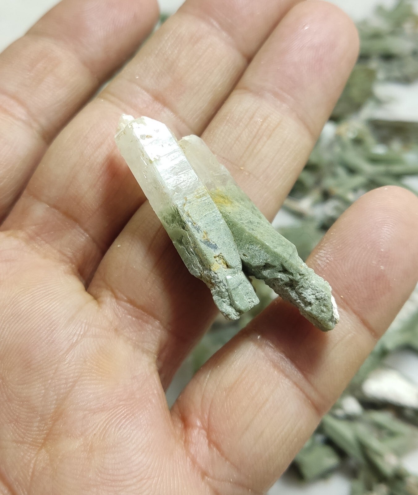 470 grams Chlorite Quartz crystals