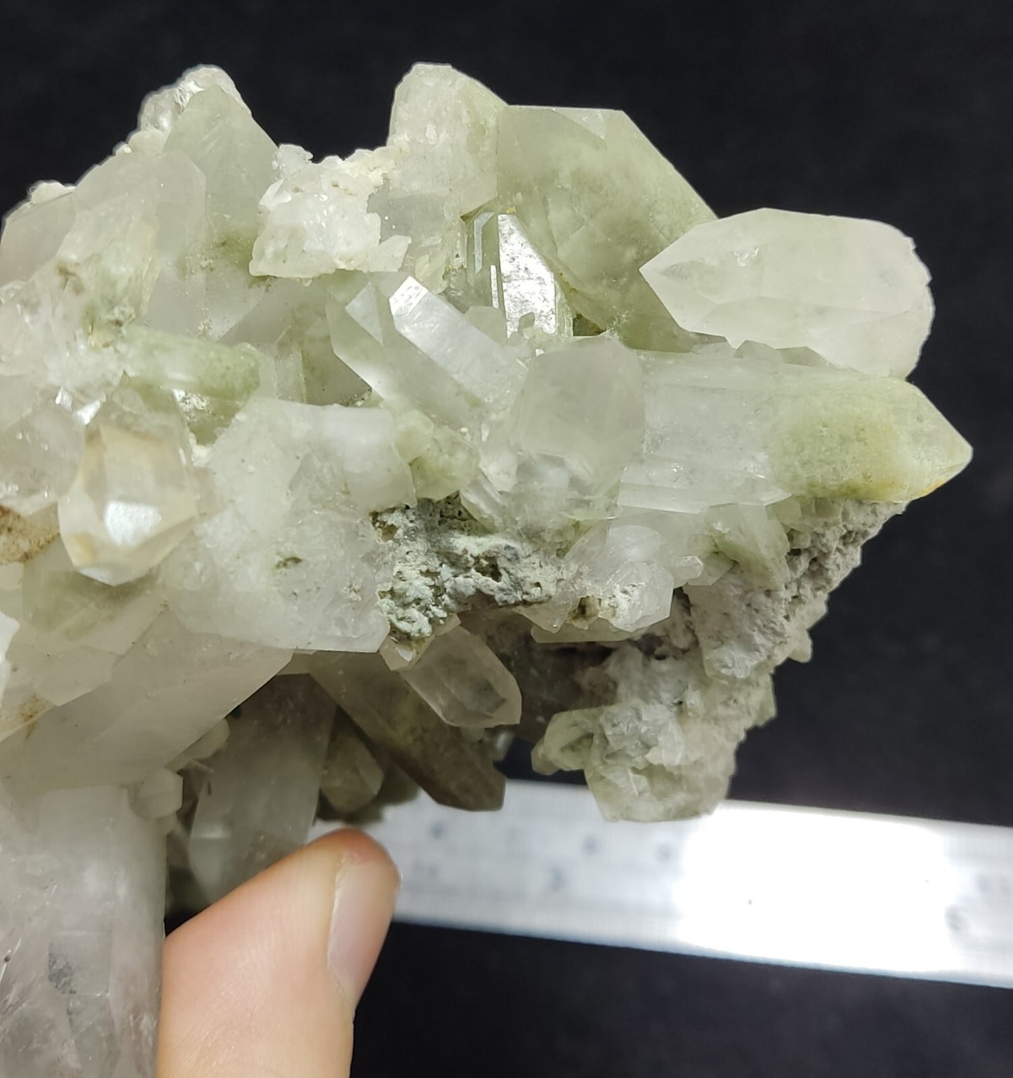An Aesthetic large terminated chlorite Quartz cluster 504 grams