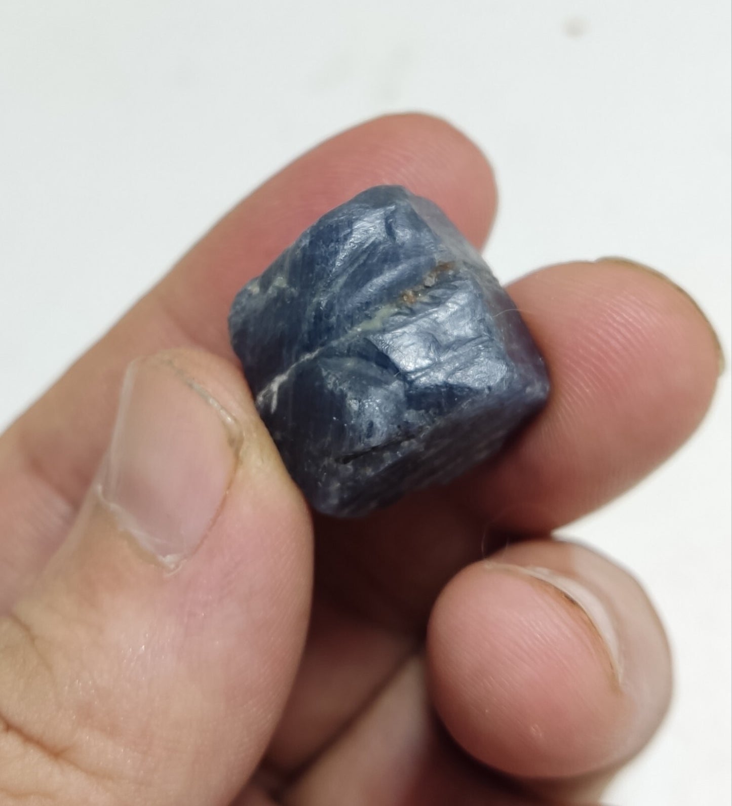 An aesthetic specimen of terminated sapphire crystal 20 grams