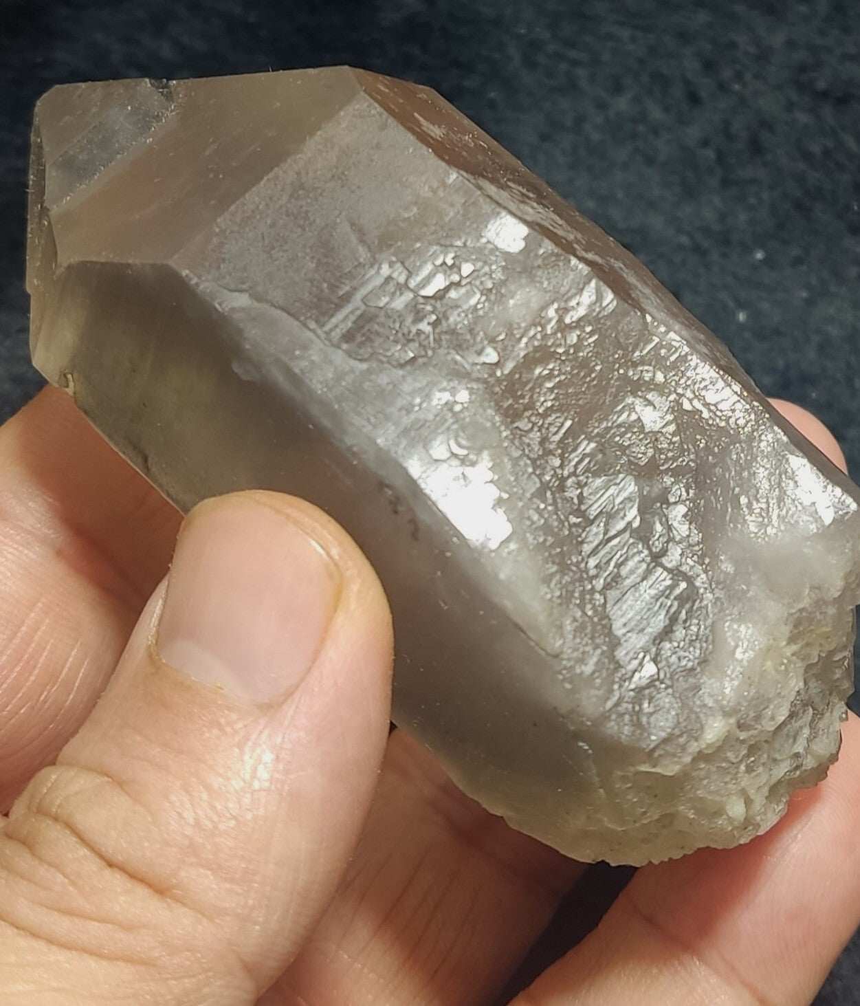 An Aesthetic Naturally terminated specimen of Smoky Quartz 217 grams