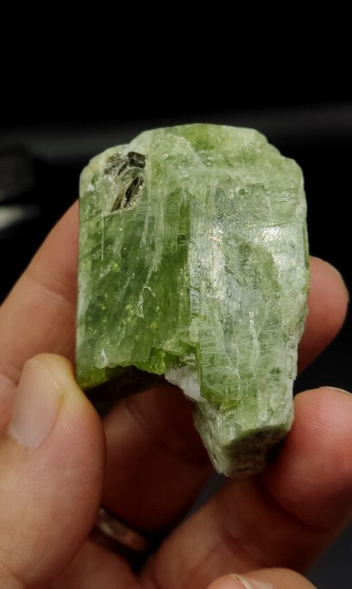 Green Diopside crystal With Mica 87 grams