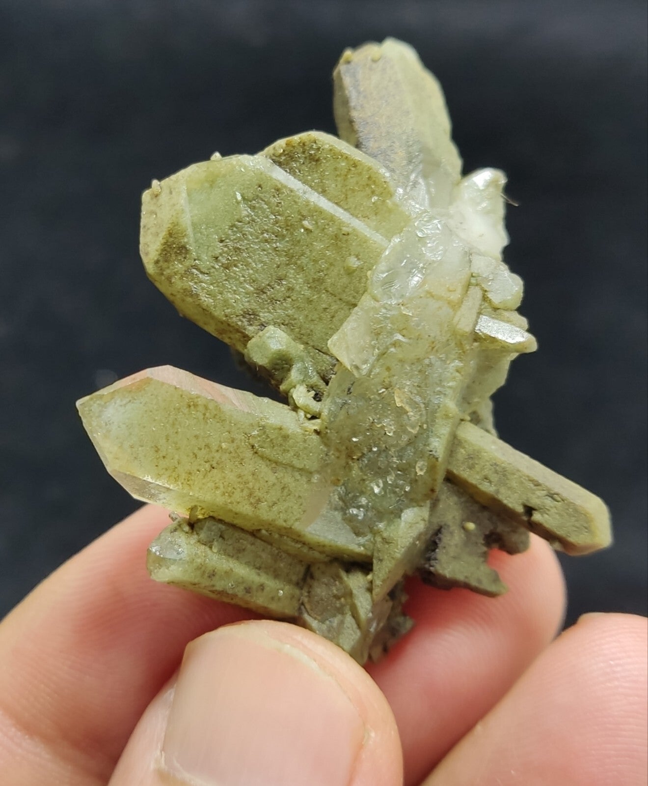 An Aesthetic specimen of chlorite quartz 23 grams