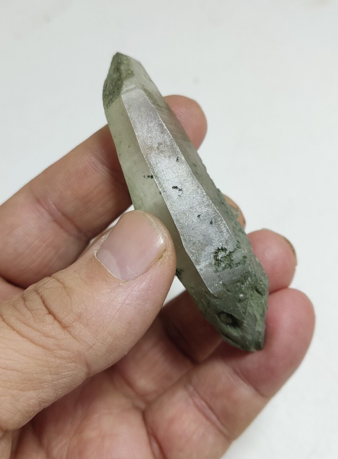 An Aesthetic Natural beautifully terminated Chlorite Quartz crystal 36 grams