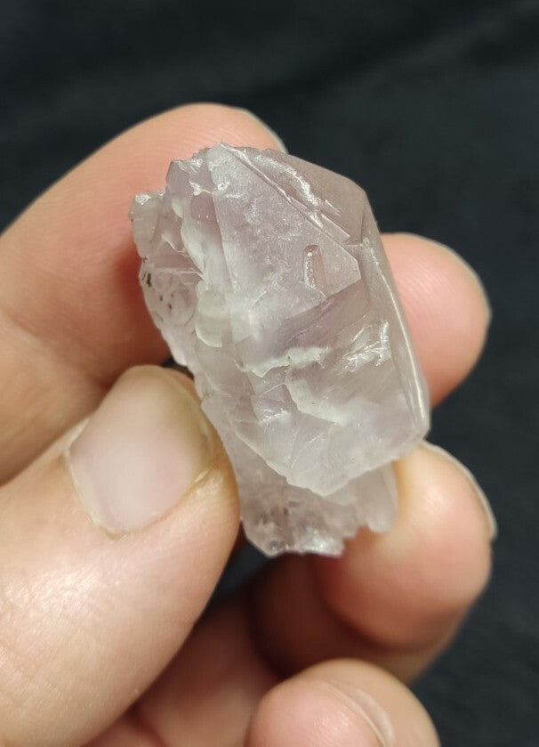 Miniature Etched Natural Transparent Quartz Amethyst Double Terminated 21 grams
