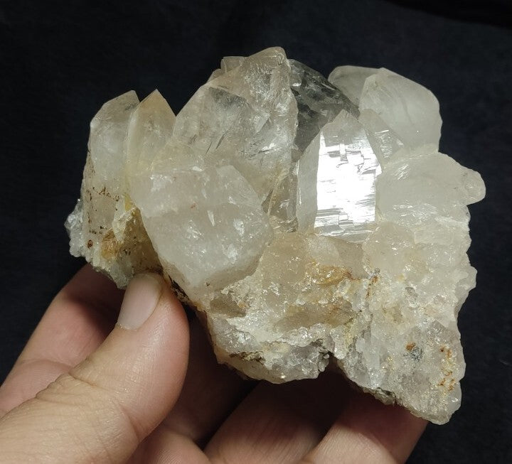 Natural terminated Quartz Specimen with Siderite 412 grams