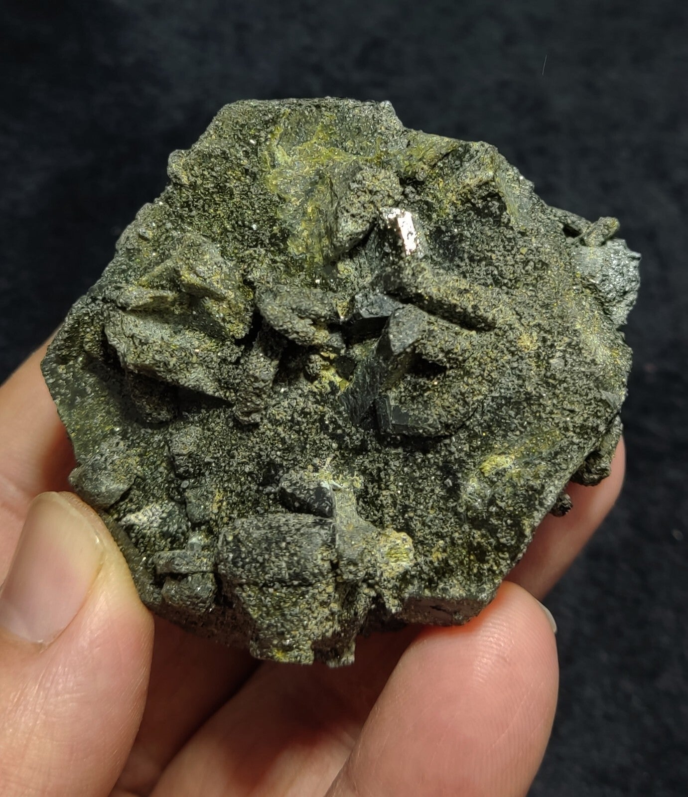 An Aesthetic Natural terminated epidote crystal specimen 205 grams