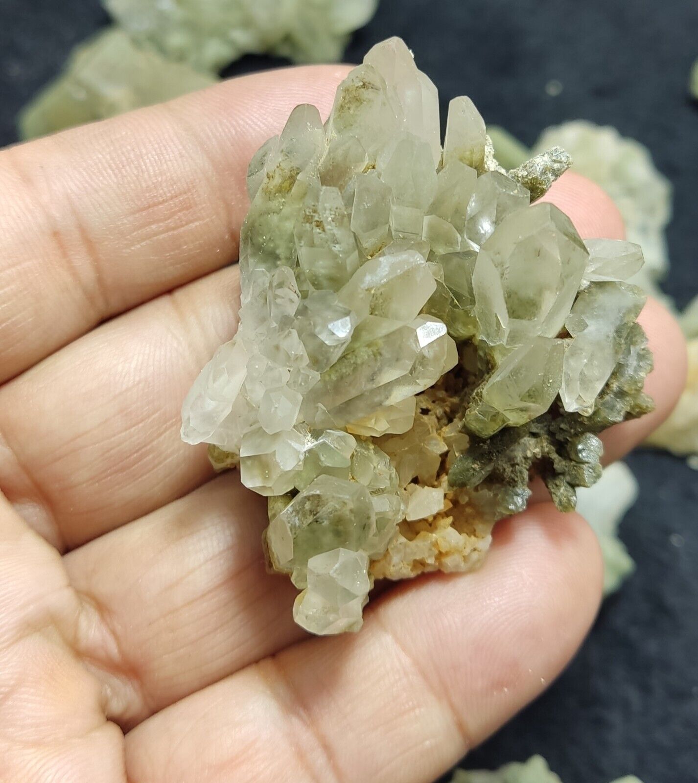 480 grams Chlorite Quartz crystals