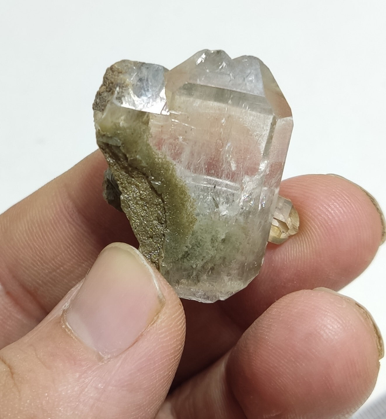 An Aesthetic Natural terminated chlorite Quartz specimen 16 grams
