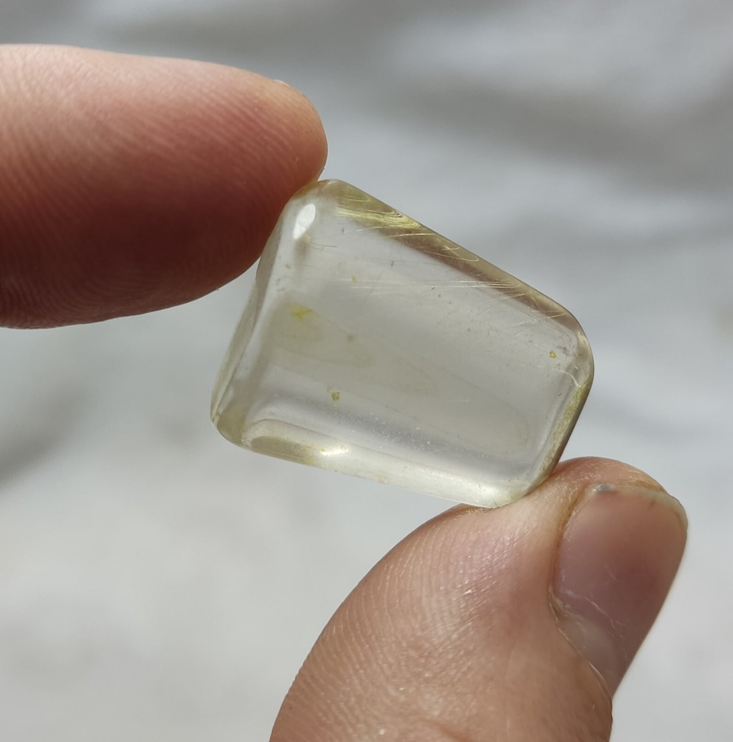 An amazing lot of Rutilated polished quartz tumbles 53 grams