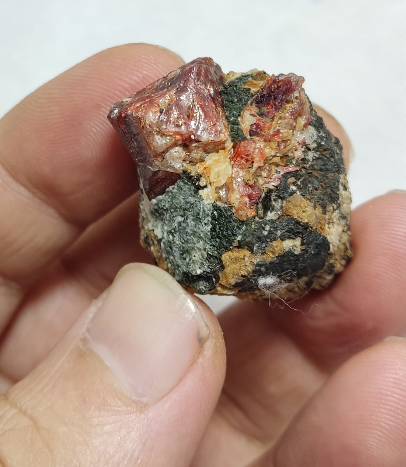 An Aesthetic specimen of zircon crytsal with biotite 29 grams