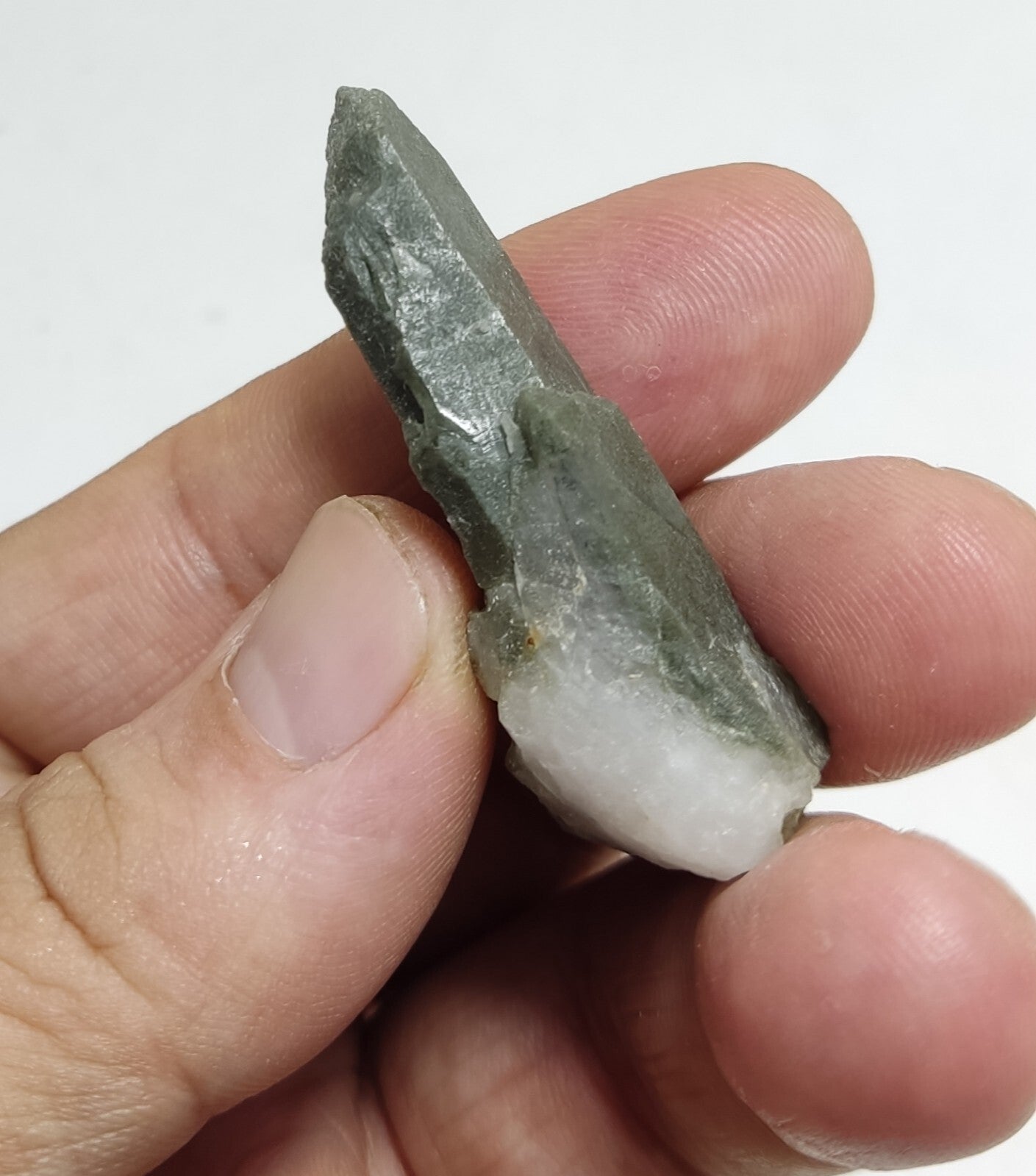 An Aesthetic Natural beautifully terminated Chlorite Quartz crystal 17 grams