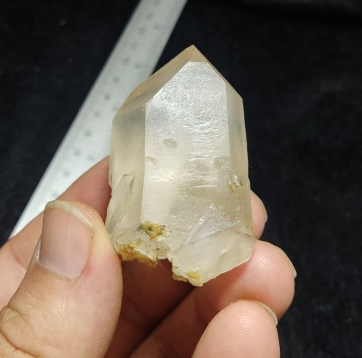 Terminated Quartz Crystal With Amphibole Inclusions 60 grams