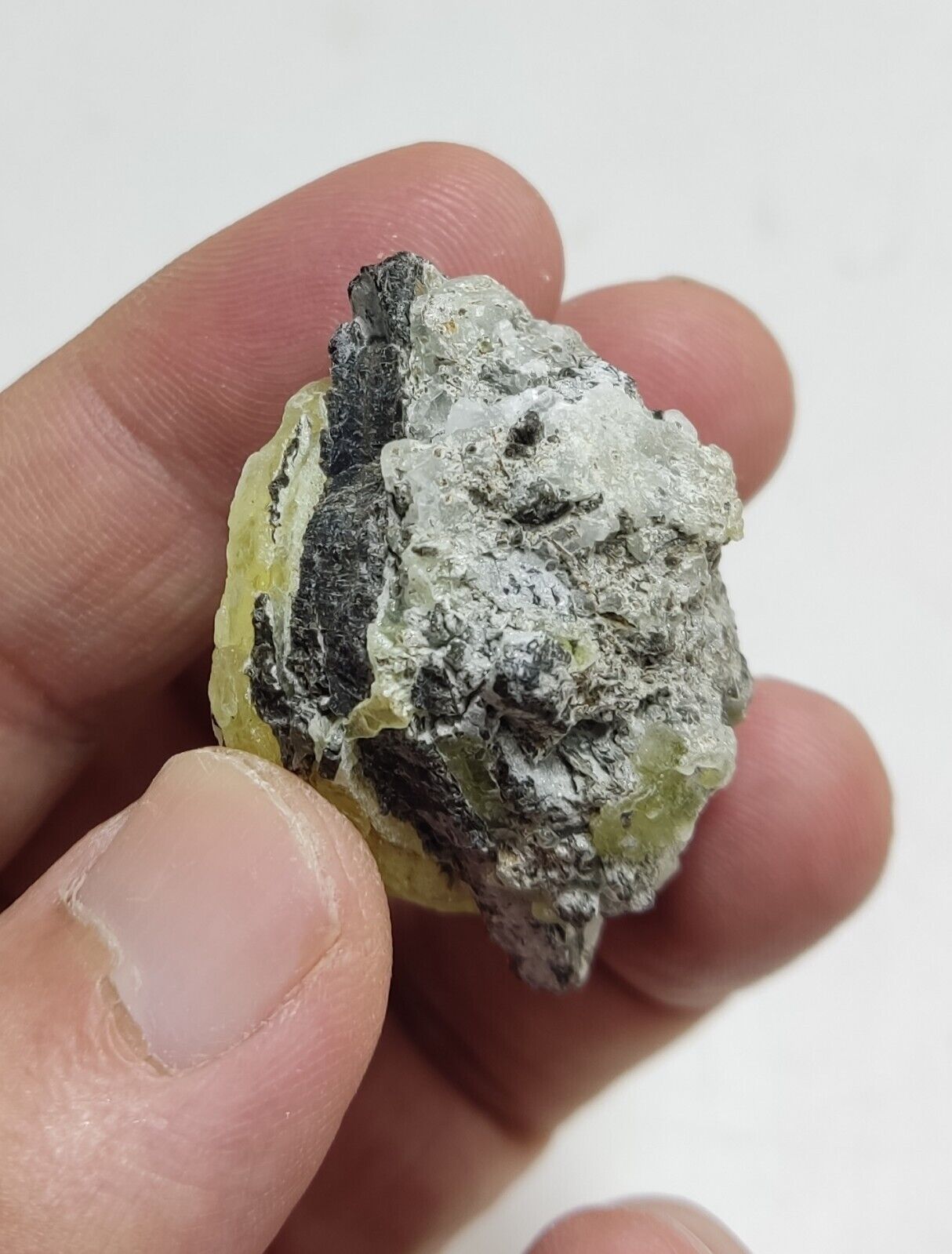 An Aesthetic Natural specimen of brucite on matrix with chromite 28 grams