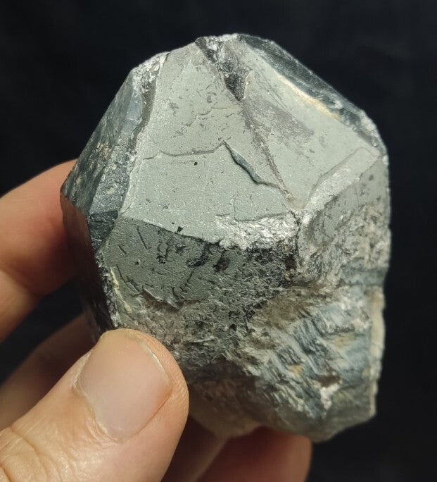 Natural Terminated Black Quartz with Light Blue Hues 277 grams