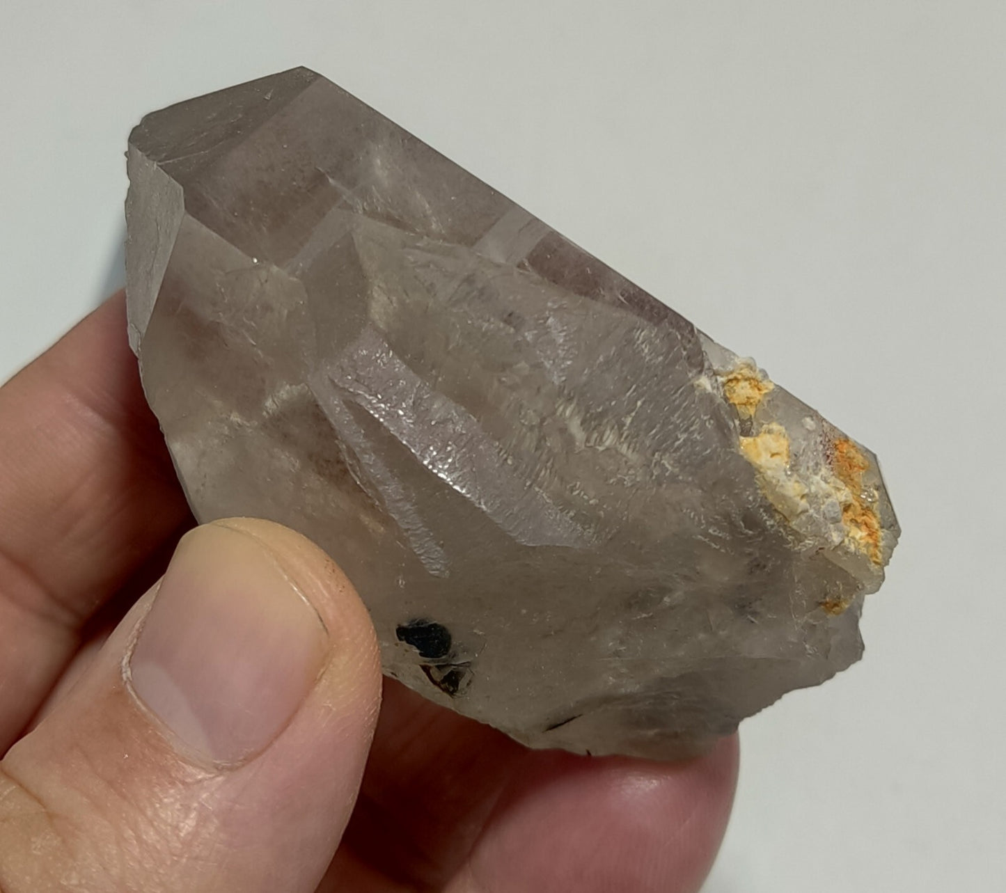 An Aesthetic Naturally terminated specimen of light Smoky Quartz 116 grams