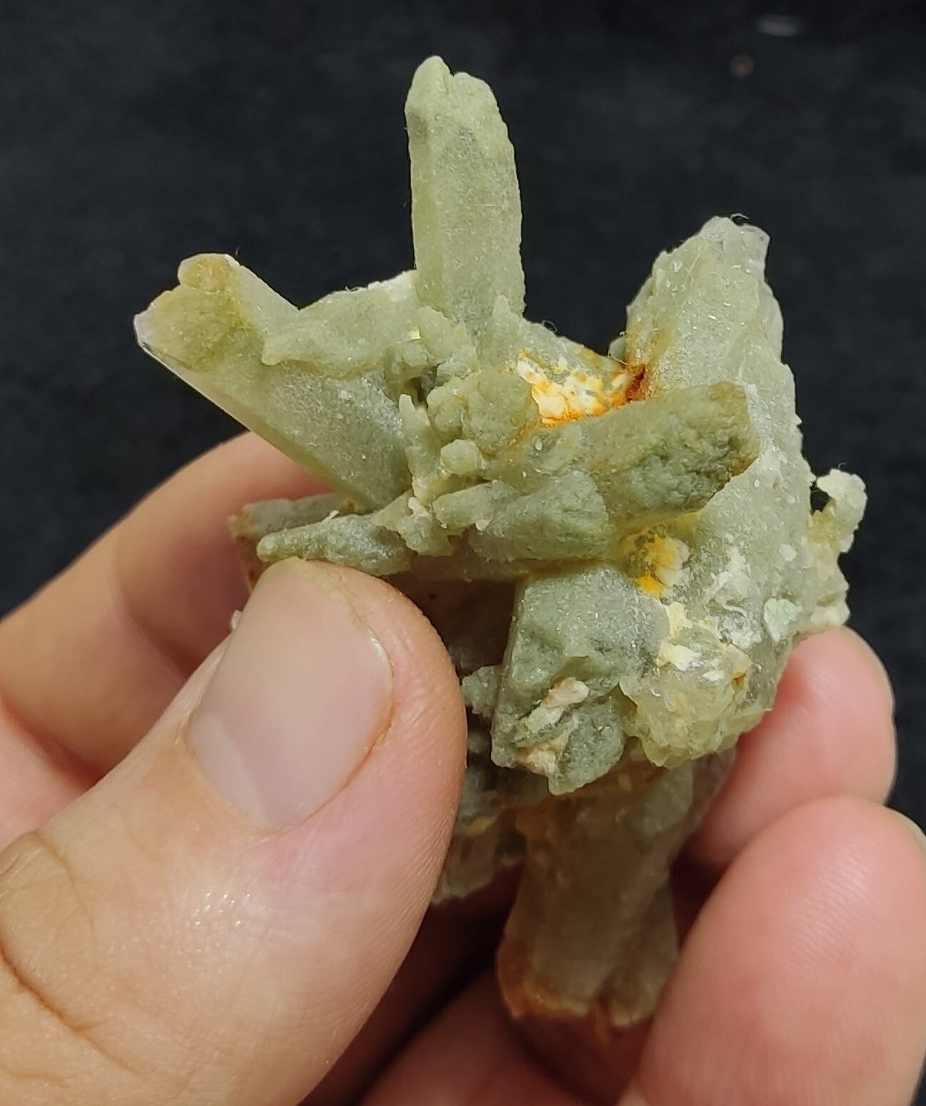 An Aesthetic terminated chlorite Quartz cluster 45 grams