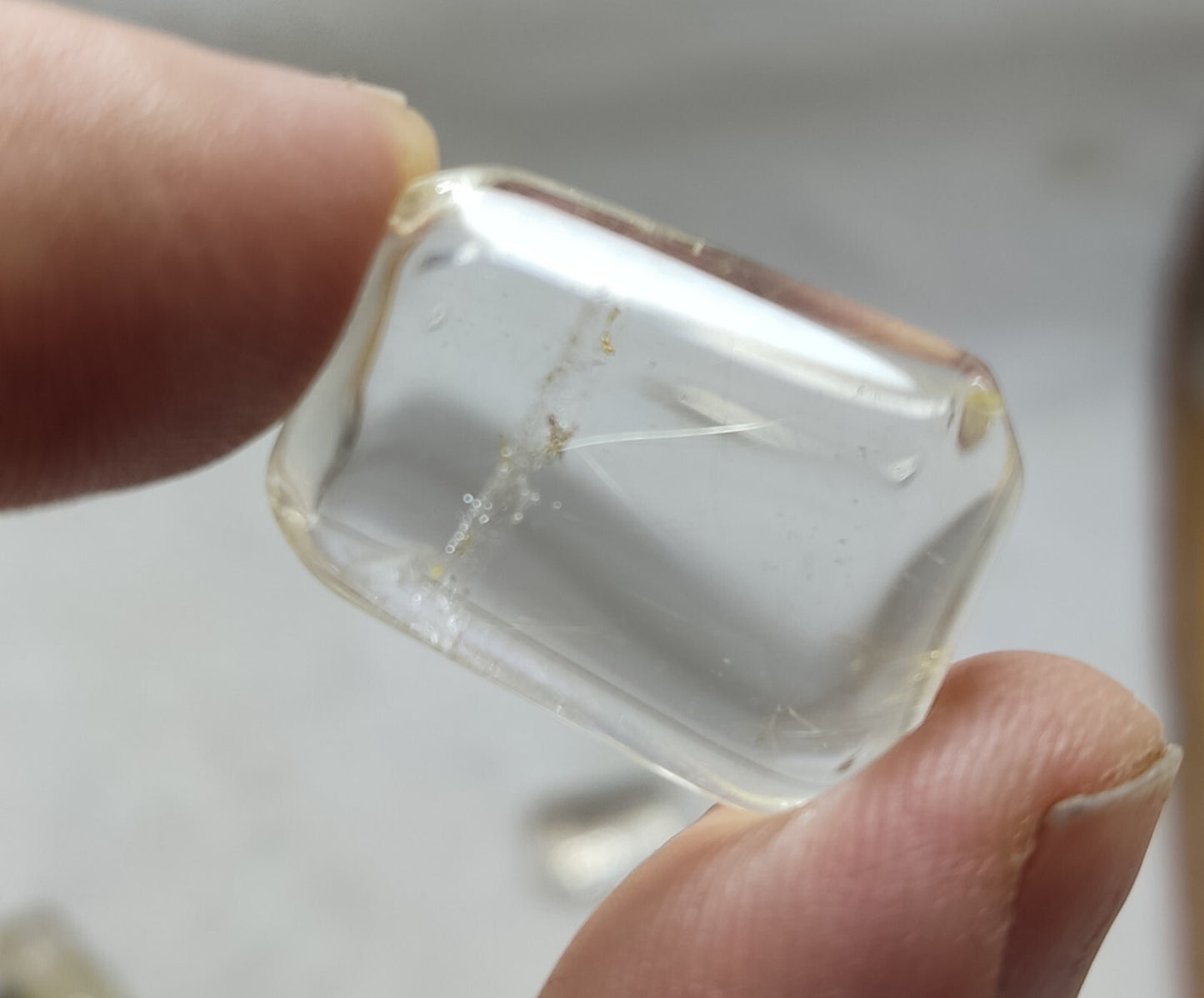 An amazing lot of Rutilated polished quartz tumbles 44 grams