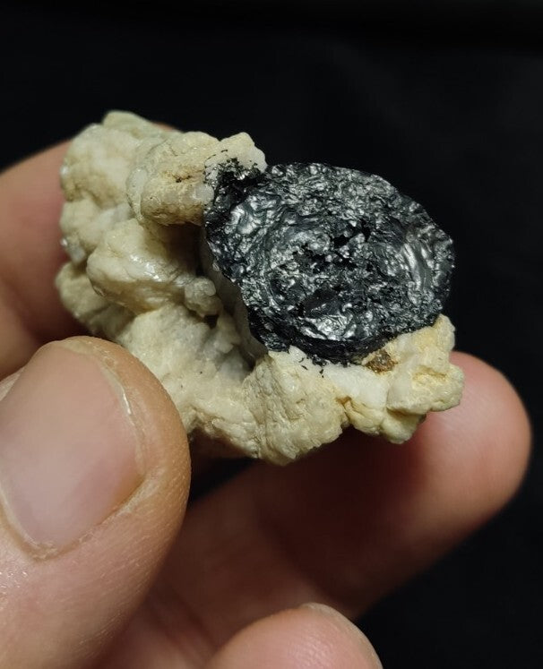 Natural Terminated Black Tourmaline Crystal on Matrix 35 grams