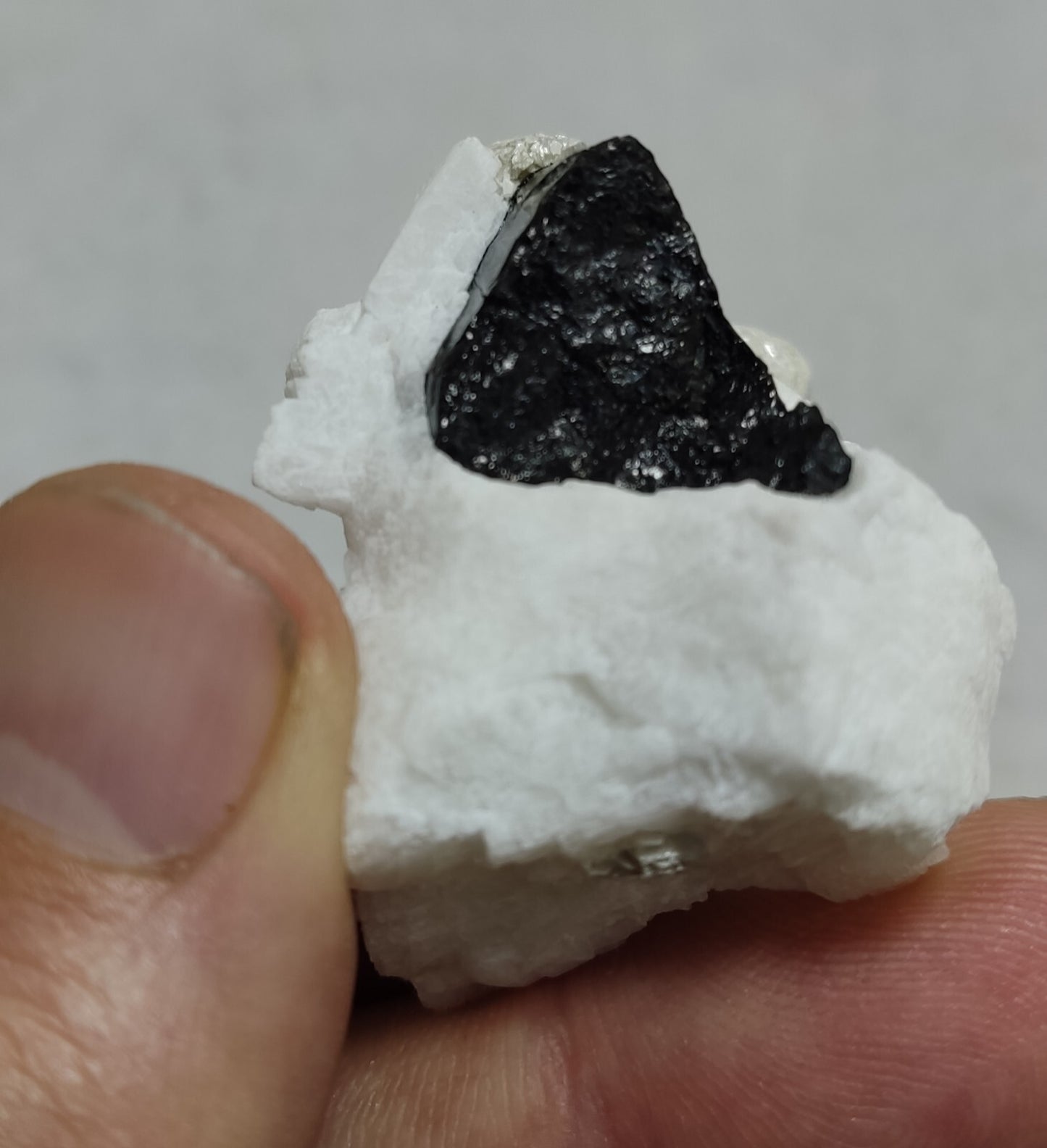 An Aesthetic combo specimen of feldspar, Tourmaline, muscovite 31 grams