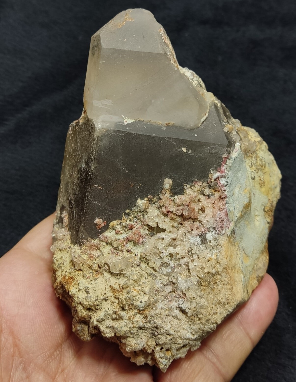 An Aesthetic terminated Partly Smoky Quartz specimen 493 grams