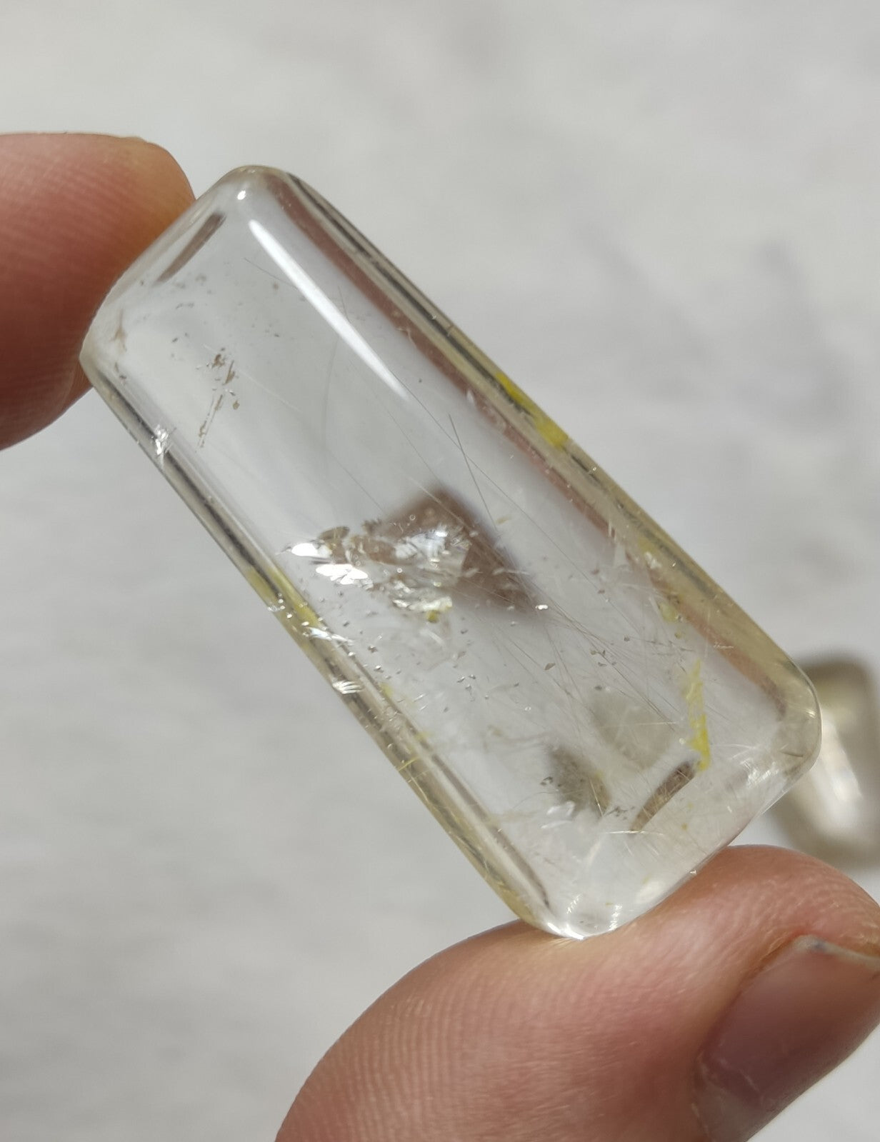 An amazing lot of Rutilated polished quartz tumbles 51 grams