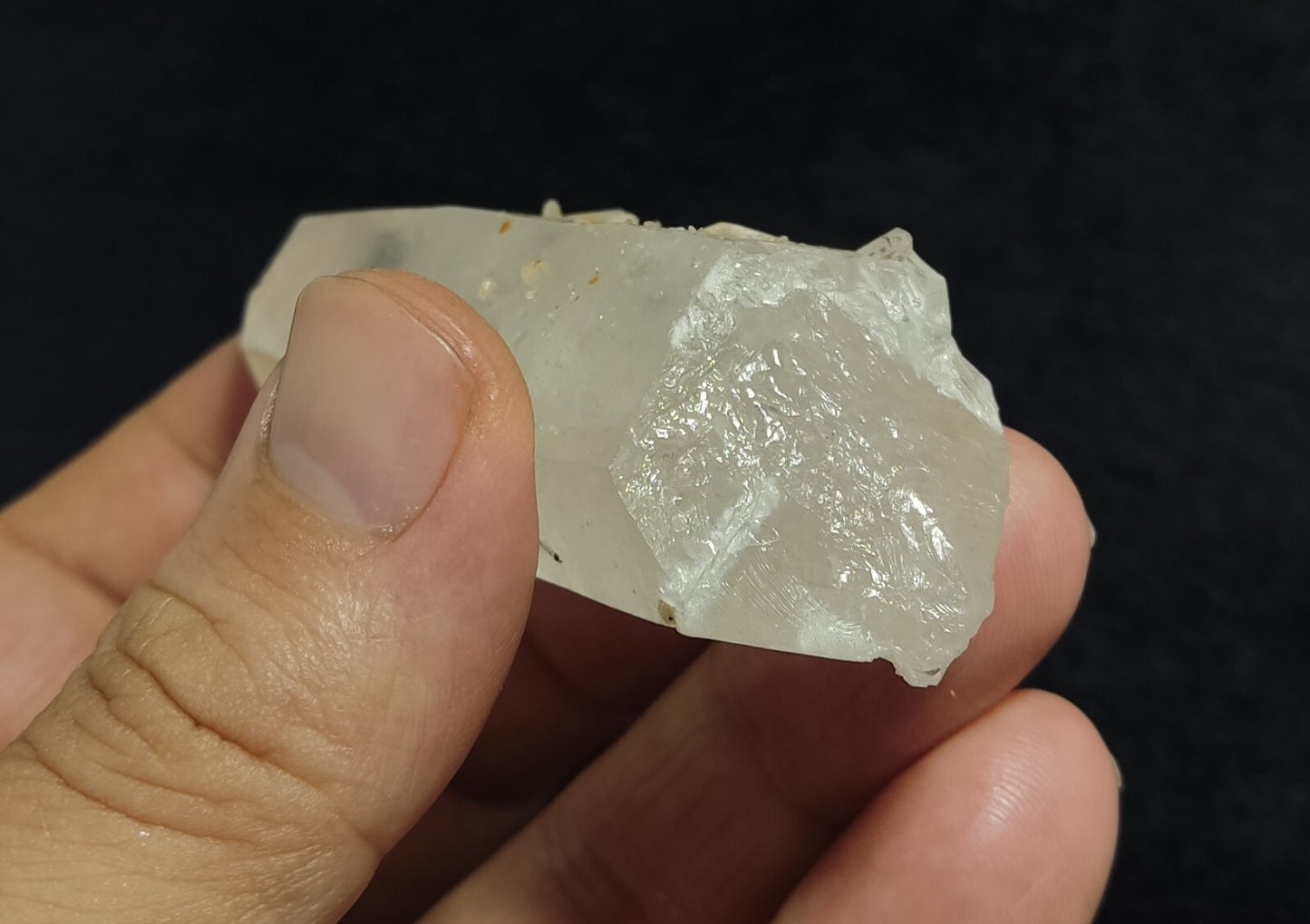 Aesthetic terminated specimen of Quartz crystal with Rutiles Inclusions 84 grams