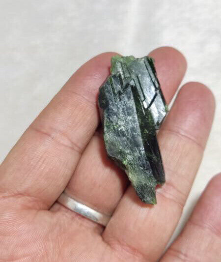 Green Diopside Crystal 26 Grams