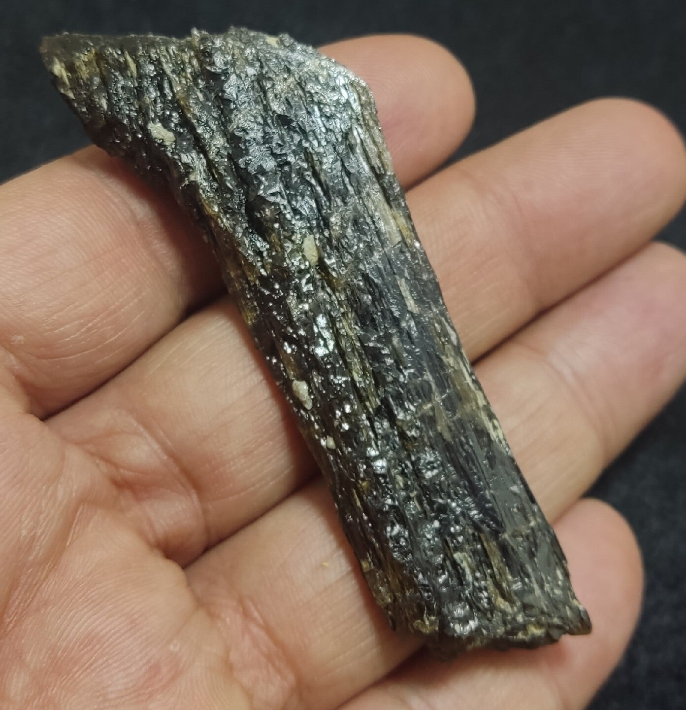 Single etched Epidote Crystal 34 grams