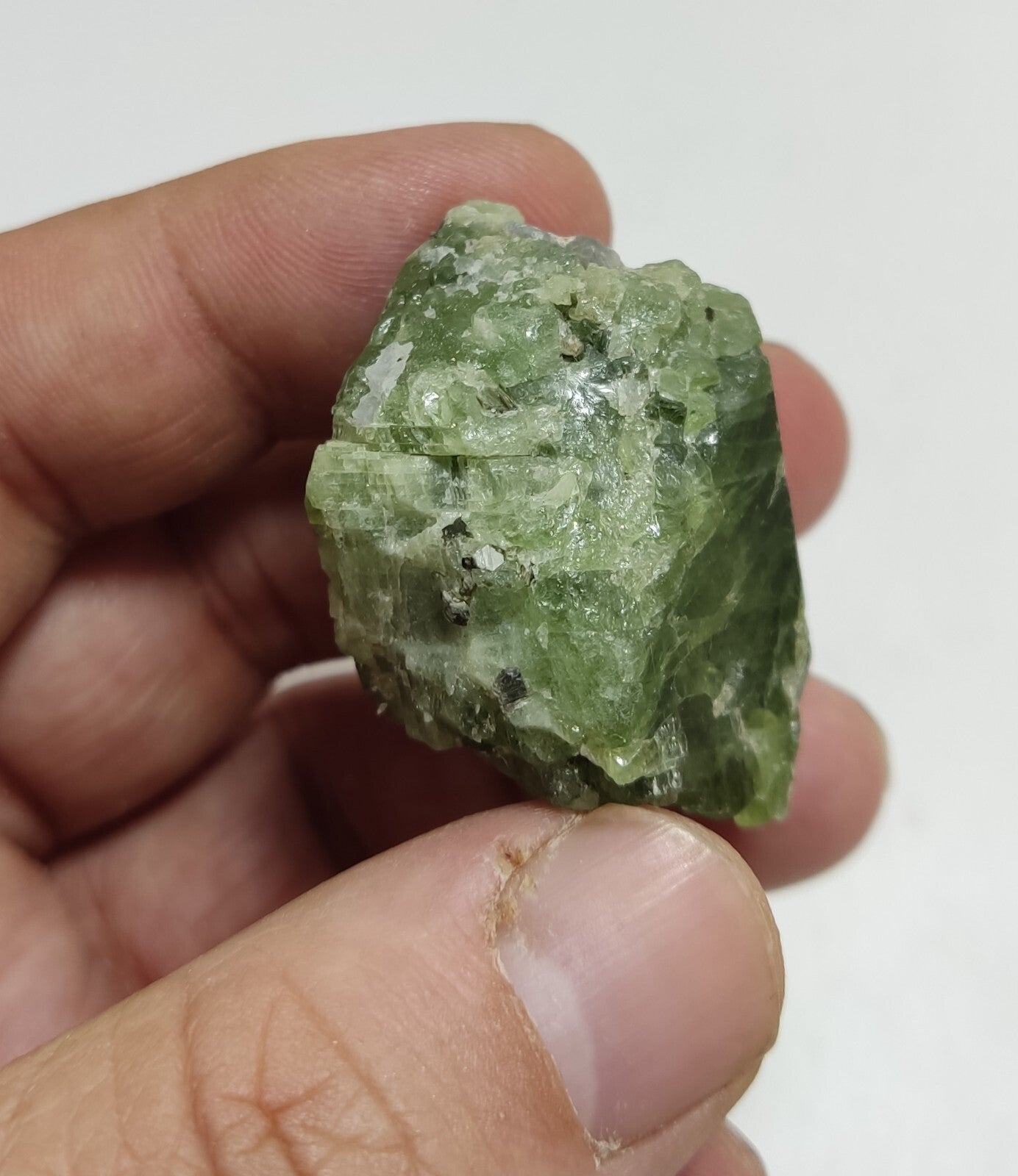 An amazing specimen of diopside crystal 46 grams