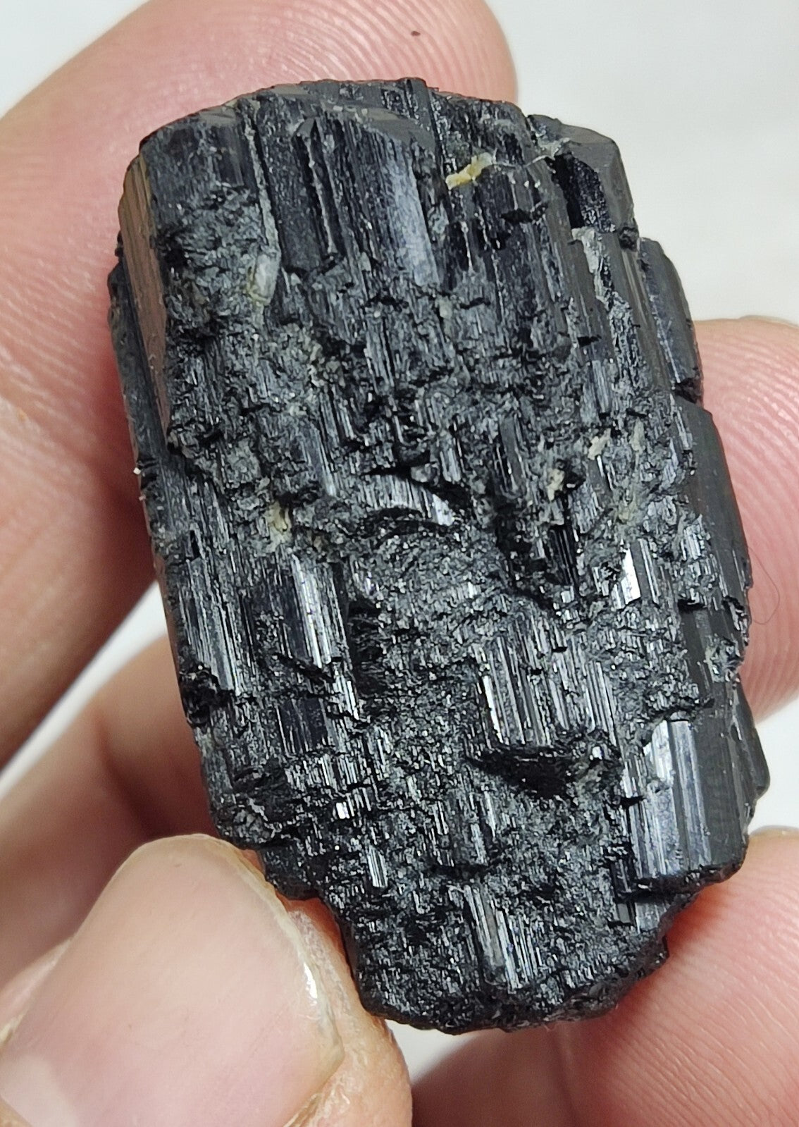 An amazing specimen of terminated black tourmaline 24 grams