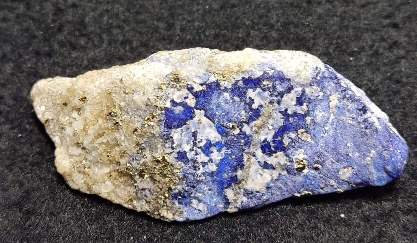 An Aesthetic specimen of lazurite on matrix with pyrite 29 grams