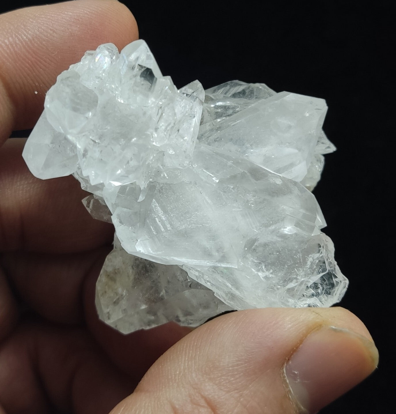 An Aesthetic Natural beautifully terminated Quartz cluster 54 grams