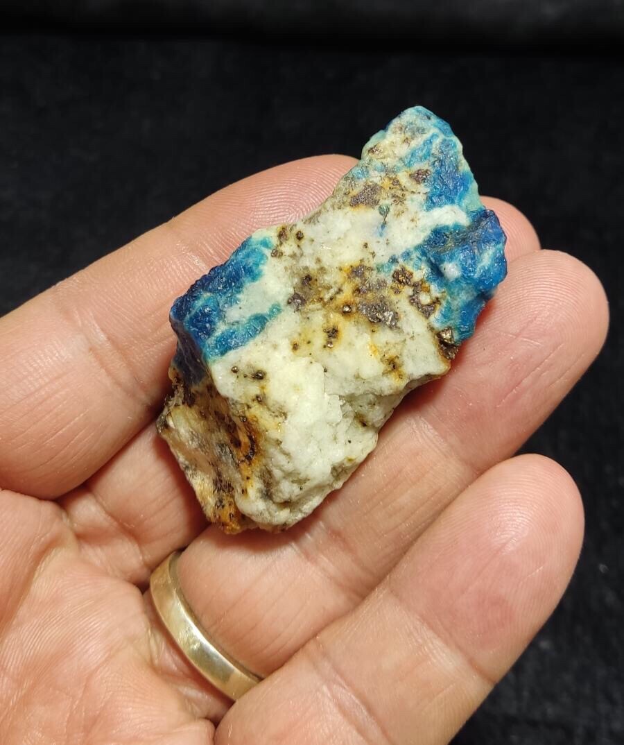 Blue Fluorescent Lazurite In Matrix 48 Grams