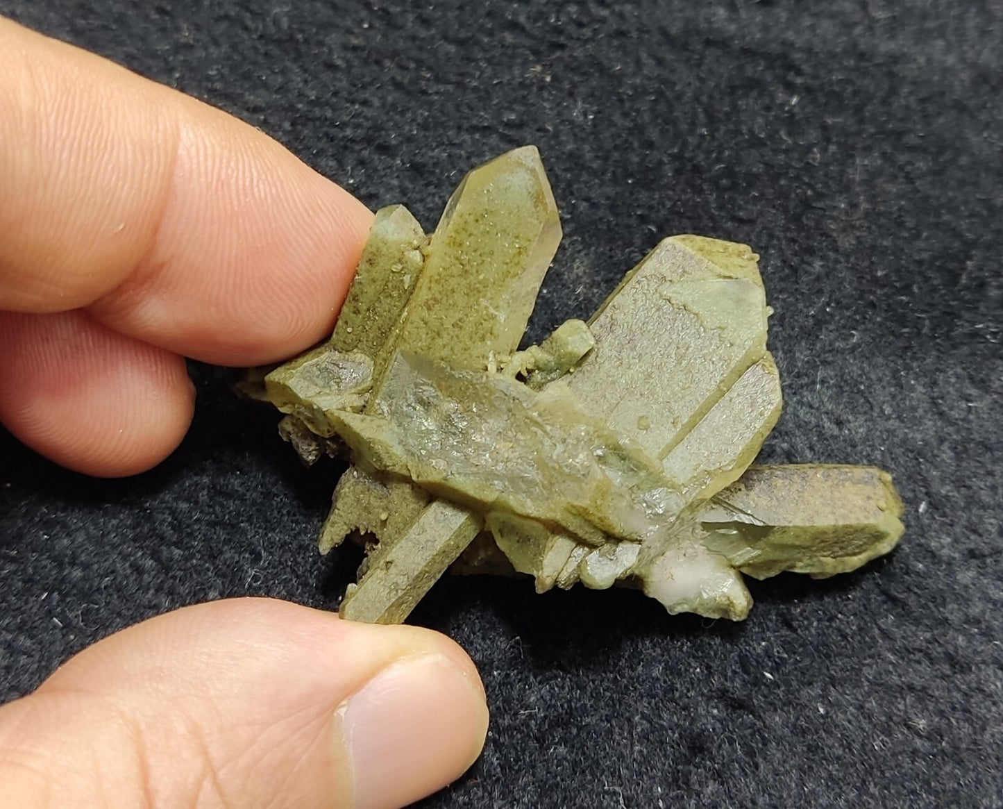 An Aesthetic specimen of chlorite quartz 23 grams