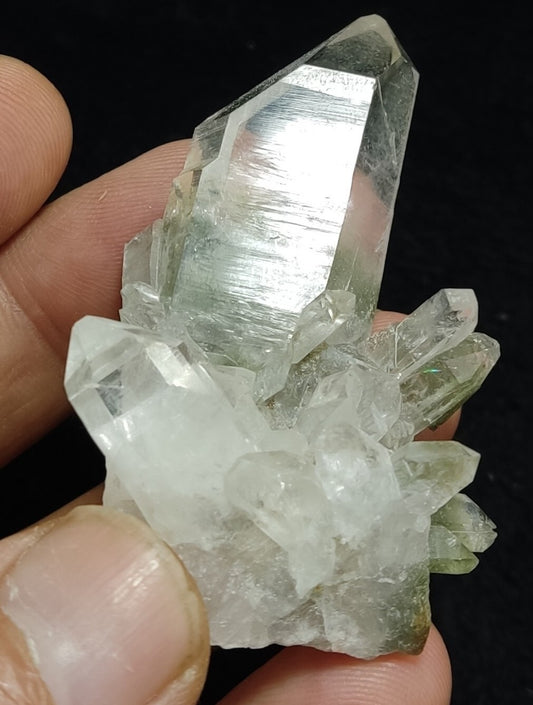 A very Aesthetic Natural beautifully terminated Chlorite Quartz cluster 37 grams