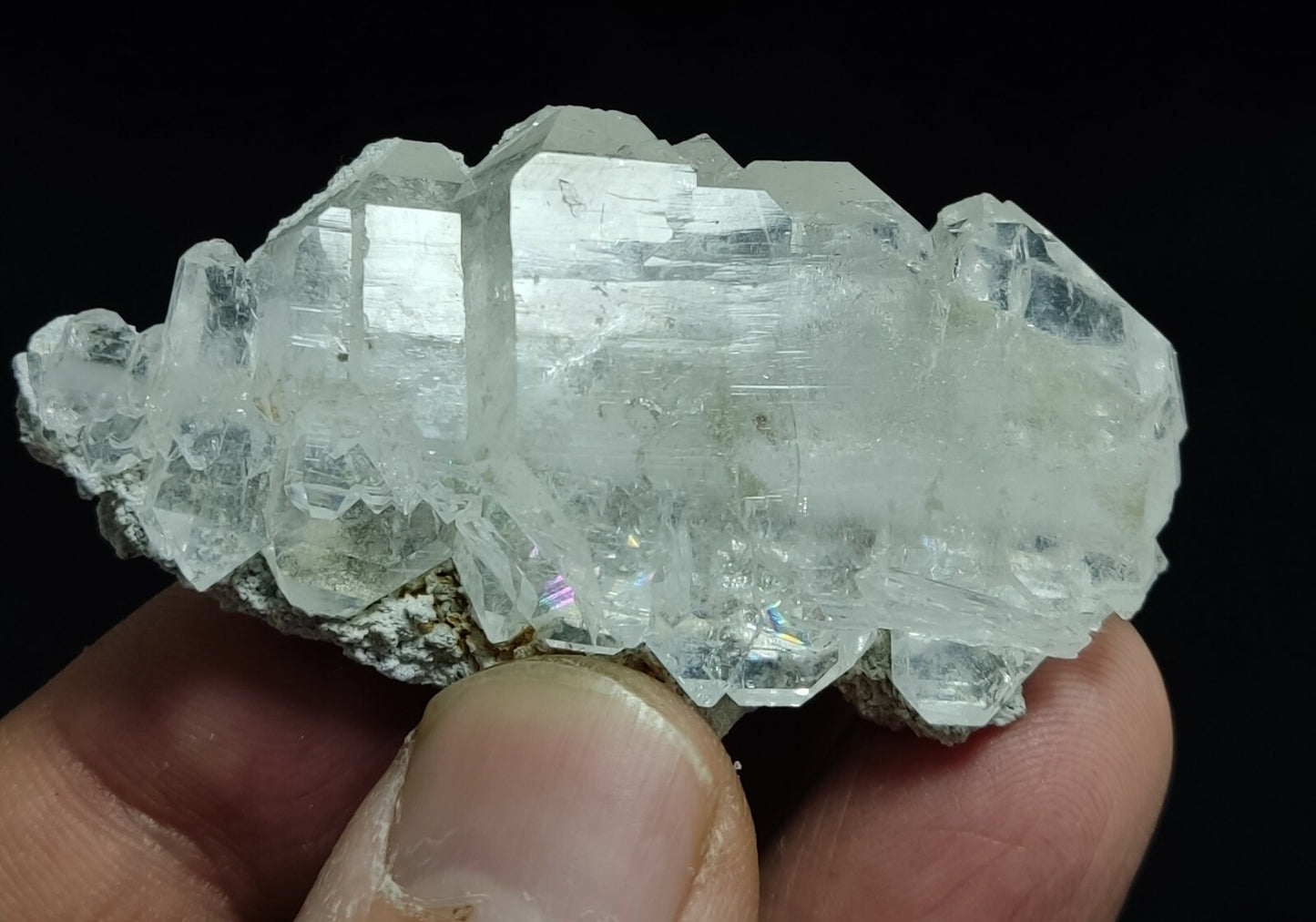 An amazing specimen of terminated faden Quartz crystal on matrix 37.5 grams