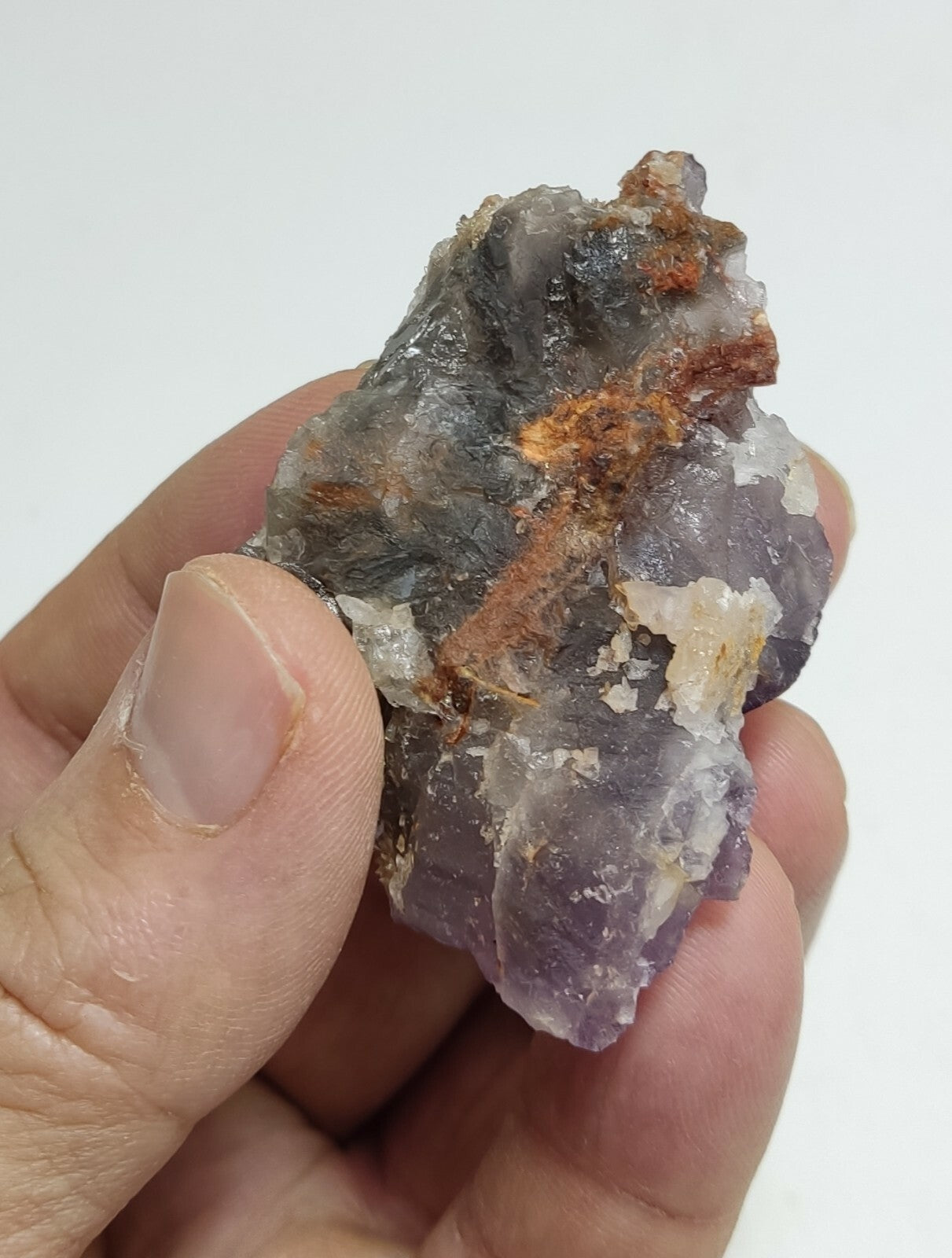 An amazing specimen of cubic purplish color Fluorite 73 grams