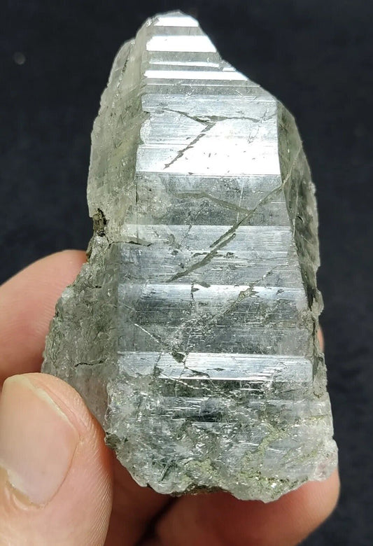 An Aesthetic Natural terminated Chlorite Quartz crystal 100 grams