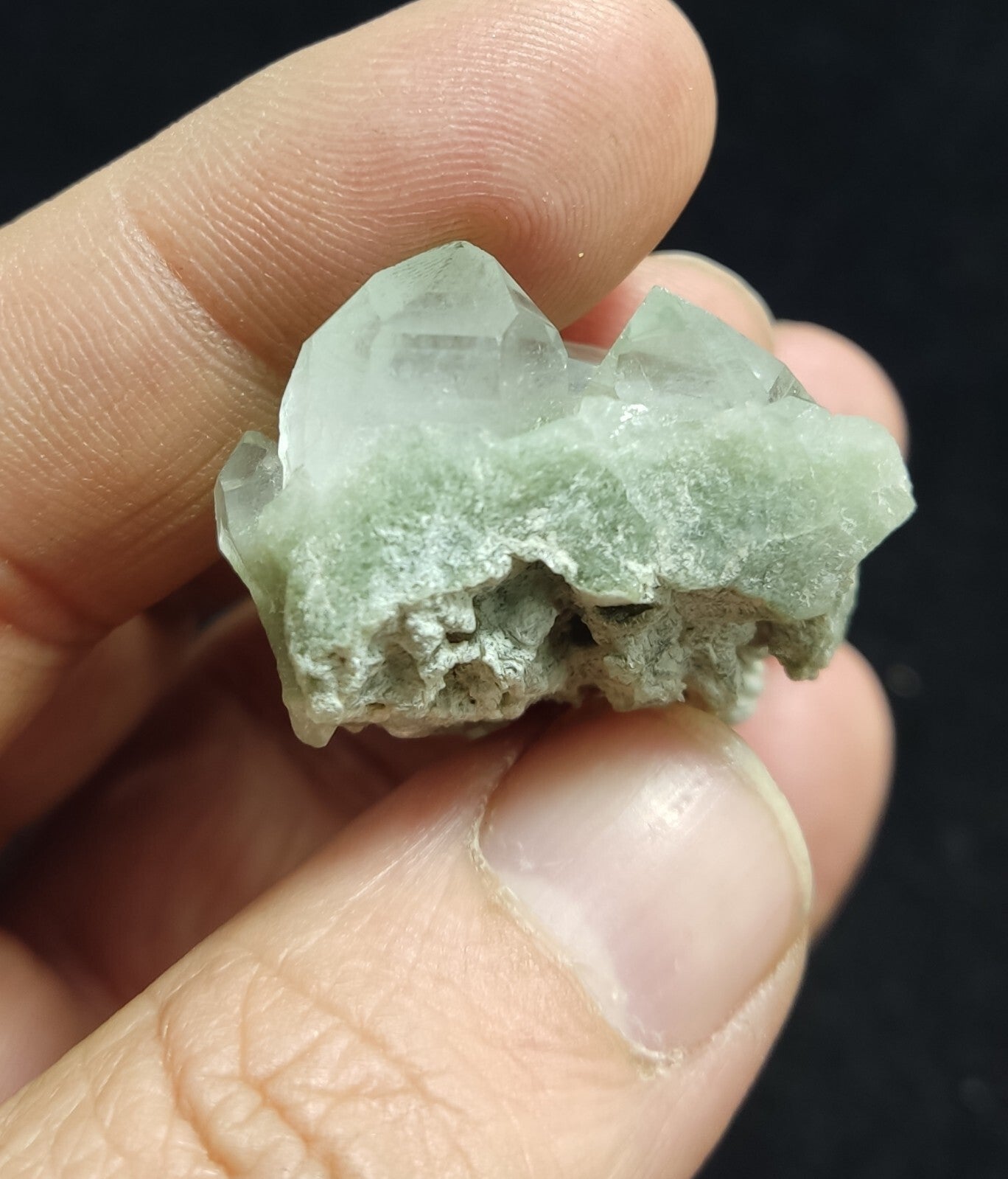 An Aesthetic Natural beautifully terminated Chlorite Quartz specimen 29 grams