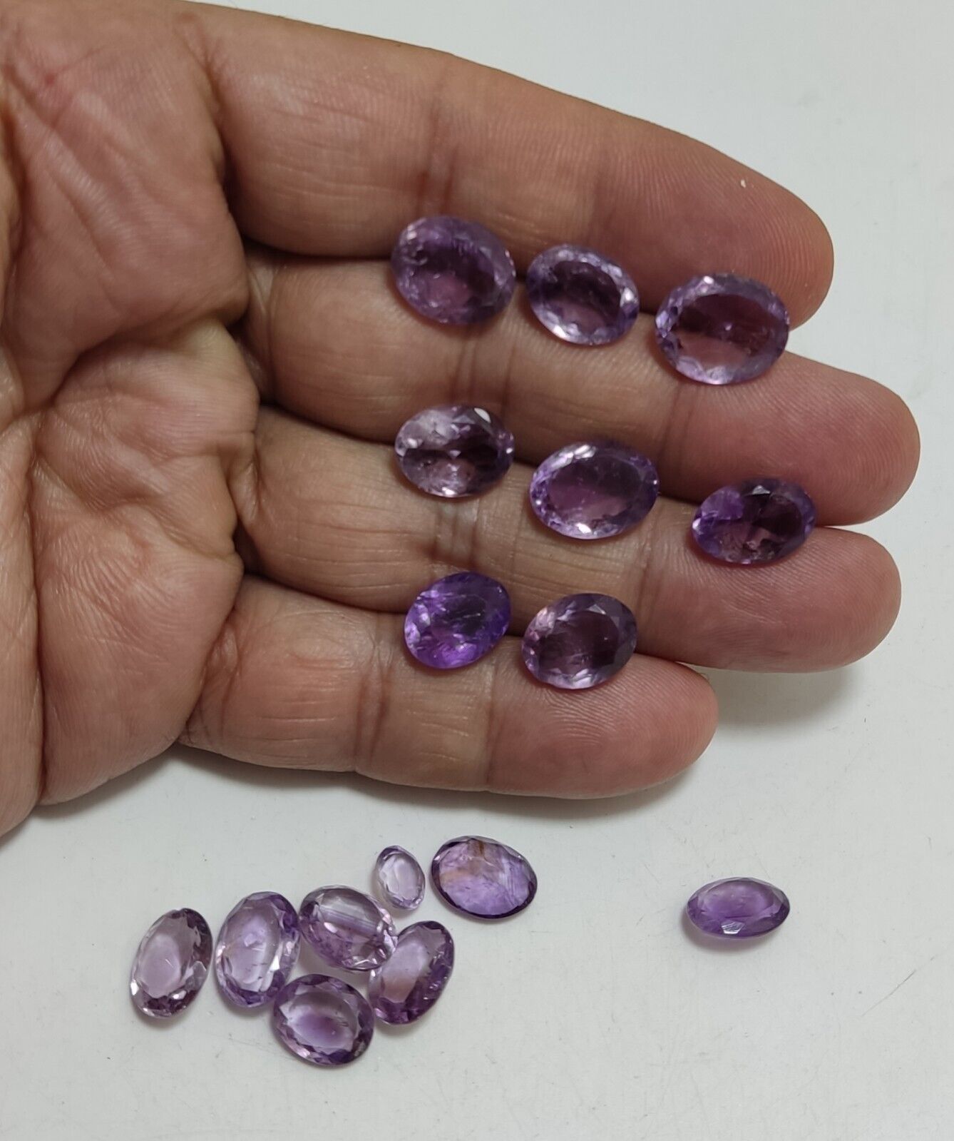 65 Carats faceted Amethyst gemstones
